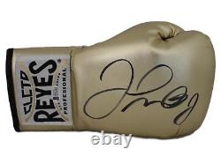 Gant de boxe droit en or Cleto Reyes signé par Floyd Mayweather Jr BAS 24962