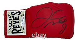 Gant de boxe droit rouge Cleto Reyes signé par Floyd Mayweather Jr BAS ITP
