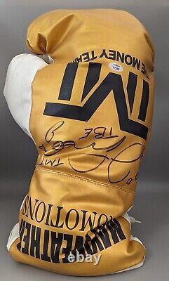 Gant de boxe géant TMT autographié par Floyd Mayweather Jr + inscriptions (PSA LOA)