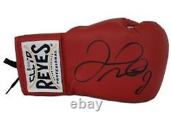 Gant de boxe rouge Cleto Reyes signé par Floyd Mayweather Jr BAS 24966