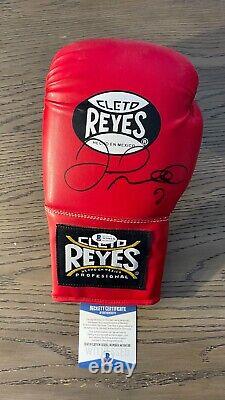'Gant de boxe rouge de main gauche signé par Floyd Mayweather Jr Cleto Reyes BAS WD96136 C'