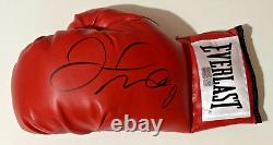 Gant de boxe rouge signé Floyd Mayweather Everlast à gauche Autographe TRISTAR