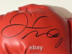 Gant de boxe rouge signé Floyd Mayweather Everlast à gauche Autographe TRISTAR