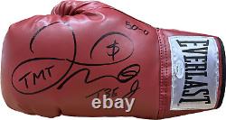 Gant de boxe rouge signé autographié par Floyd Mayweather JSA, gaucher, noir WA423698