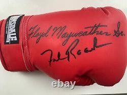 Gant de boxe signé Floyd Mayweather Snr - Freddie Roach Duel Red Lonsdale