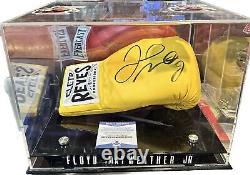 Gant de boxe signé autographié par Floyd Mayweather avec certificat d'authenticité Beckett et étui de présentation