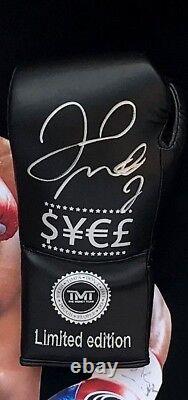 Gant de boxe signé et encadré par Floyd Mayweather TBE TMT AFTAL COA (C)