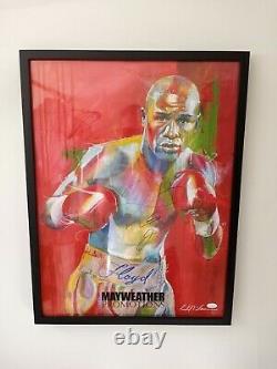 Jr. Floyd Mayweather. Signé 18 × 24 Mayweather Promotions Affiche De Combat Rare