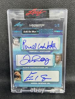 Leaf Ultimate Into The Future Auto Floyd Mayweather Errol Spence P Whitaker 1/5