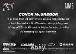 Mcgregor Dure 10 Tours Vs Mayweather Topps Maintenant Trading Carte Mm5 Le/306