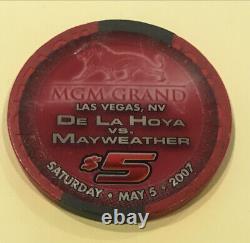 Mgm Grand 5 $ Chip Floyd Mayweather Vs Oscar De La Hoya 5 Mai 2007 Champs De Boxe