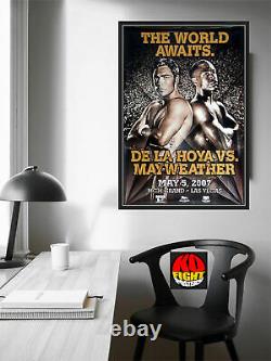 Oscar De La Hoya Vs. Floyd Mayweather Jr Affiche De Boxe Originale Sur Place 30d