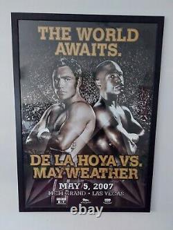 Oscar De La Hoya Vs. Floyd Mayweather Jr Affiche De Combat De Boxe Originale