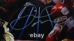 Photo dédicacée et signée de Floyd Mayweather en boxe 11x14 vs Pacquiao (Beckett)