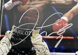 Photo encadrée signée autographiée Floyd Mayweather 11x14 contre Pacquiao + PSA/DNA COA