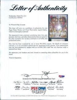 Programme et billets signés de Floyd Mayweather Jr. et Sugar Shane Mosley avec authentification PSA