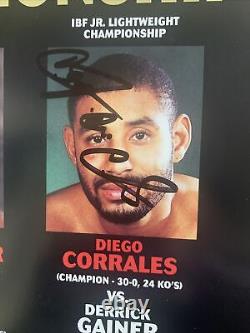 Programme signé Diego Corrales 2000 Mayweather-Vargas Corrales-Gainer LOA
