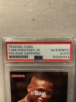 Psa Authentic Floyd Mayweather Signé 1999 Browns Bonus Card 2nd Rookie Card