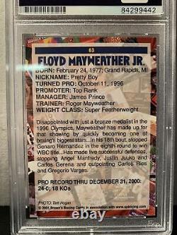 Psa Authentic Floyd Mayweather Signé 2001 Browns 13e Set Bonus Carte De Boxe