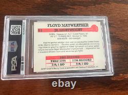 Rare 1997 Original Jr Floyd Mayweather. Recrue Boxe Carte Psa 9