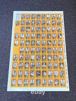 Rare Browns 11th Set Uncut Sheet Featuring The Floyd Mayweather Rookie Card