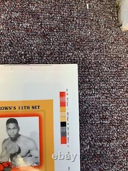 Rare Browns 11th Set Uncut Sheet Featuring The Floyd Mayweather Rookie Card