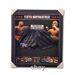 Shorts de boxe signés Floyd Mayweather BECKET AUTHENTIC