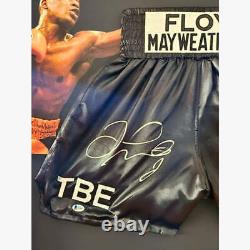 Shorts de boxe signés Floyd Mayweather BECKET AUTHENTIC