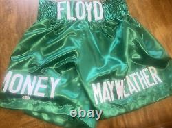 Shorts de boxe signés par Floyd Mayweather avec certification Beckett
