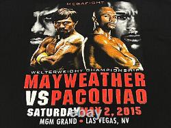 T-shirt de boxe Floyd Mayweather contre Manny Pacquiao 2015 Méga combat