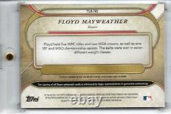 Topps Triple Threads 2017 Floyd Mayweather Auto Relic Saphir 1/3 Sp