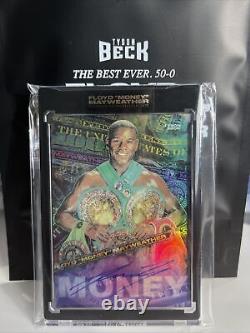 Tyson Beck X Floyd Mayweather Jr Money Coloration Artist Autograph /10